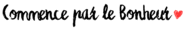 Logo commence par le bonheur